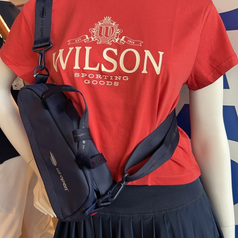 Wilson US Open Tennis Crossbody Bag with Red Logo